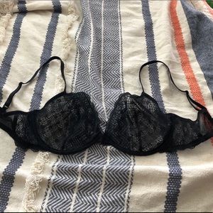 36D GapBody unlined floral lace demi bra NWOT